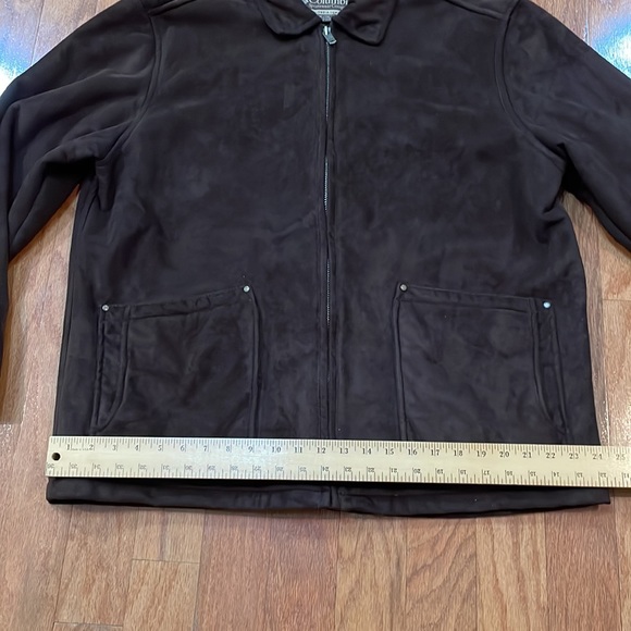 Columbia Sportswear Men's XL Brown Jacket Bomber style Full zipper pockets - Picture 9 of 14